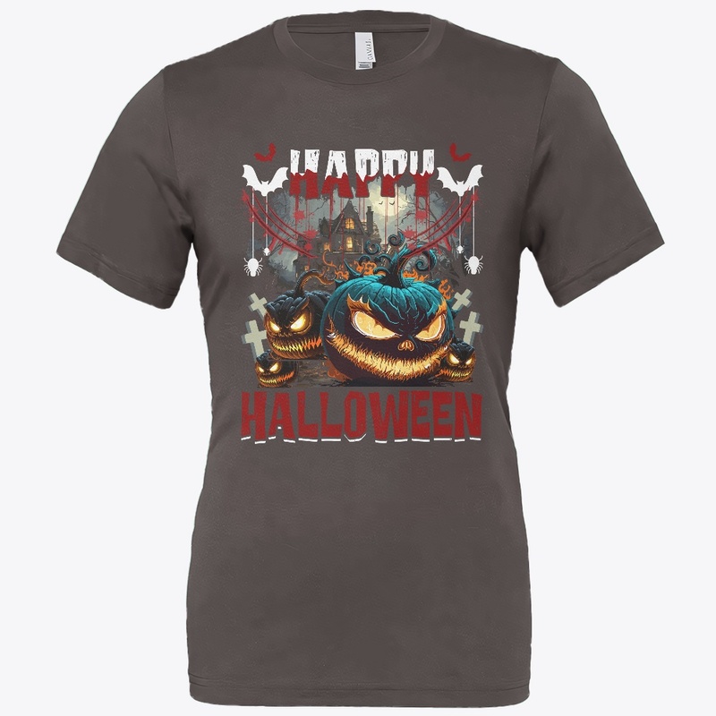 Spooky Happy Halloween Pumpkin Shirt
