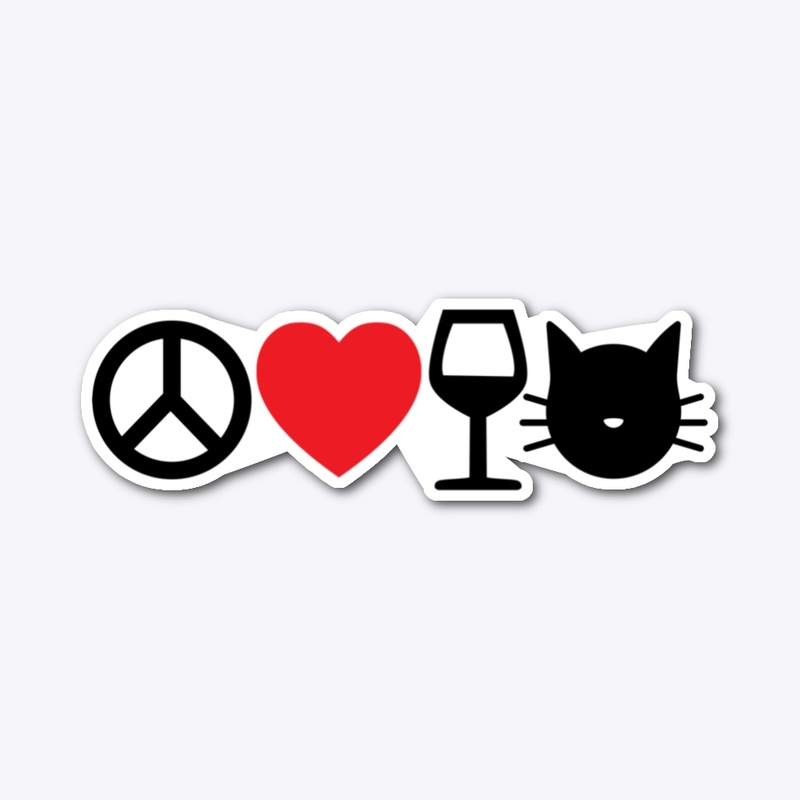 Peace, Love, Wine and Cats
