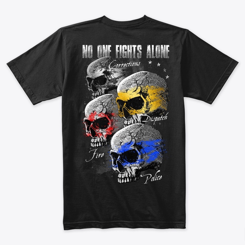 No One Fights Alone Skulls