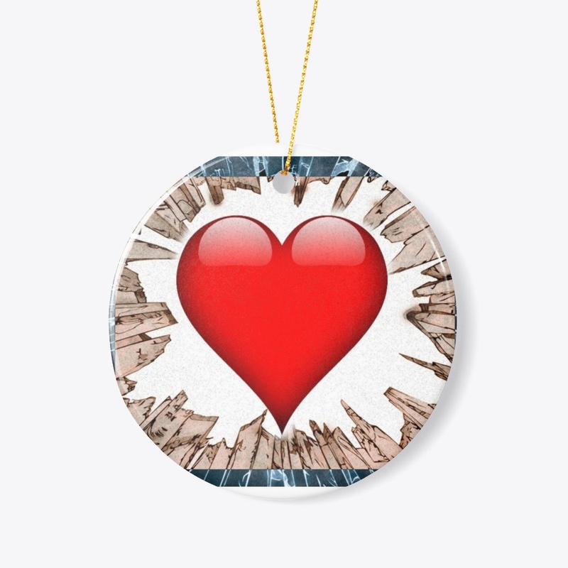 big heart red