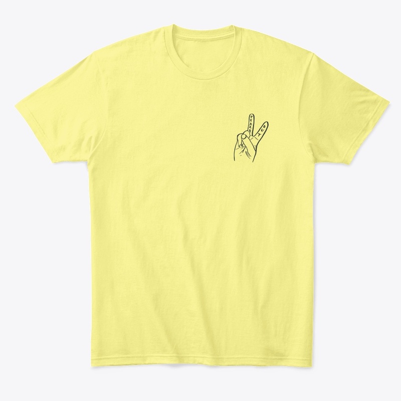 PEACE OUT | BLACK OUTLINE