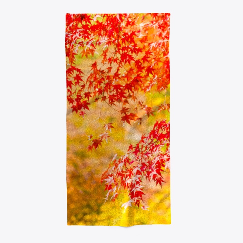 N-114 RED AND GREEN MAPLE LEAVES