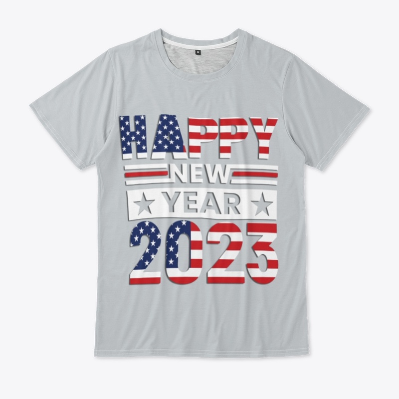 Happy New Year 2023 USA Flag DESIGN
