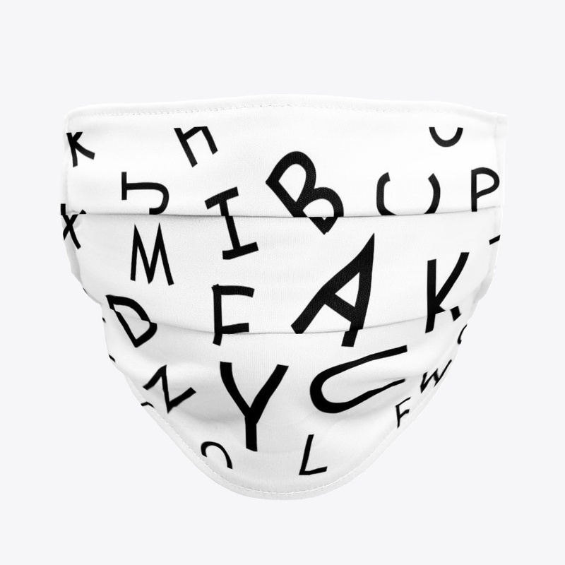 Alphabet Cloud Neck Gaiter