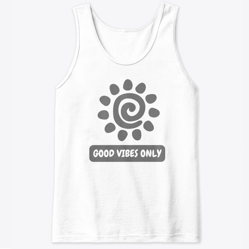 GoodVibesOnly™ White Unisex Tank Top