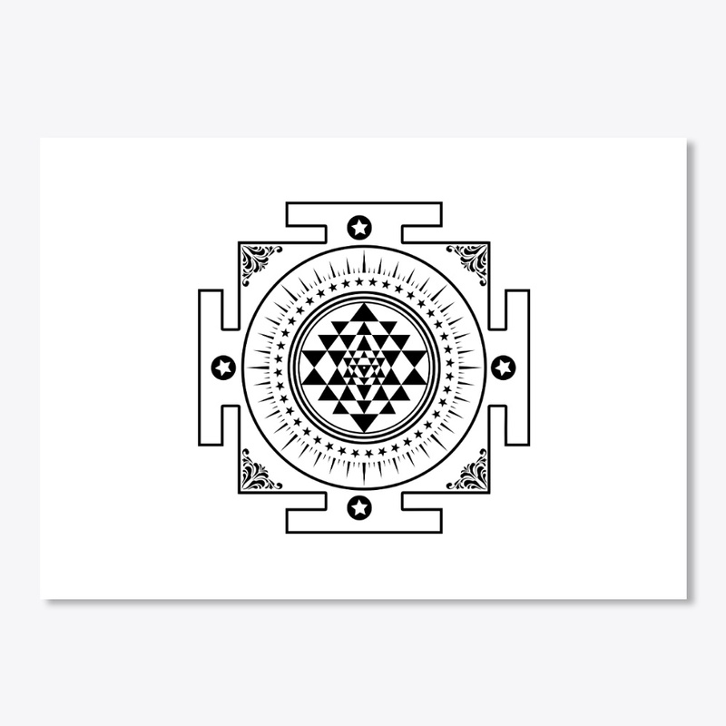 Sacred Geometry Sri Yantra  T-Shirt