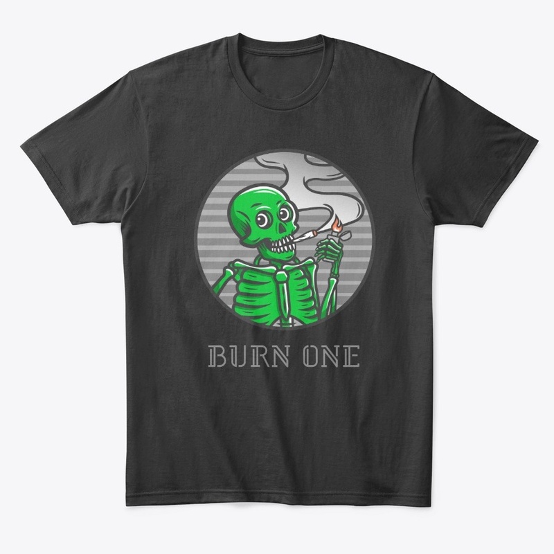 Burn One-Classic Skeleton Weed Tee