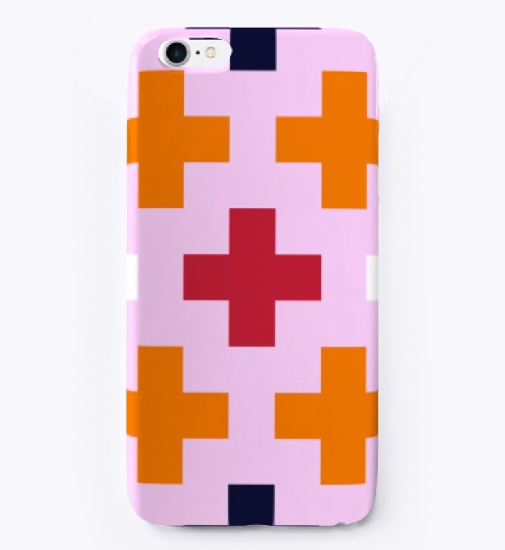 Cross On Pink Pattern
