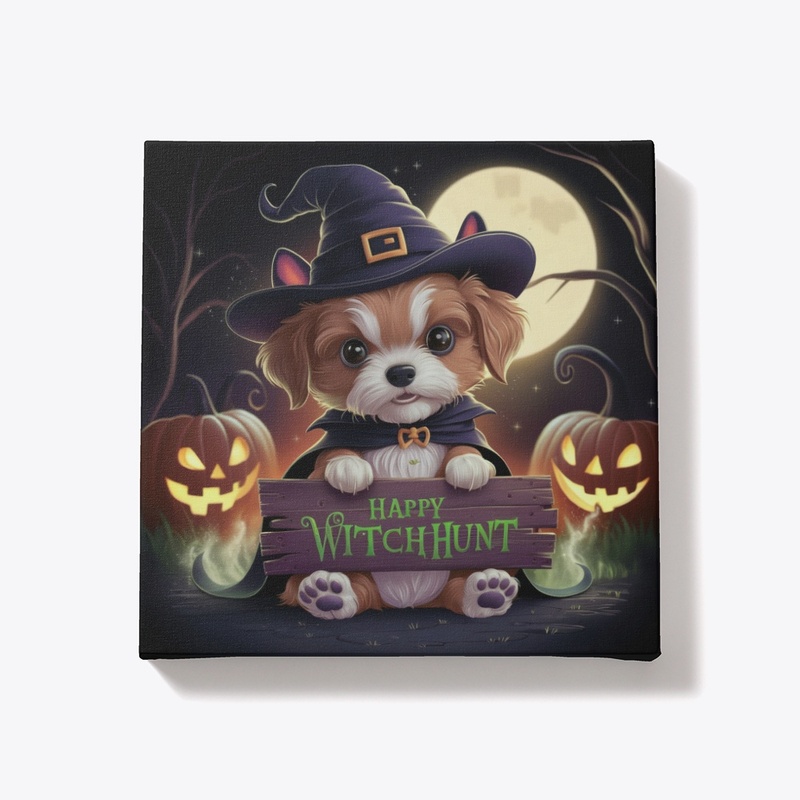 Happy Witchhunt Dog Halloween Gift