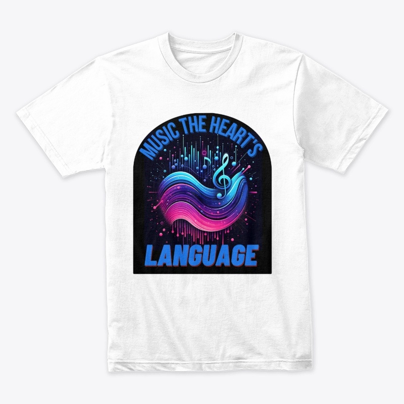 Vibrant Abstract Music Tee 