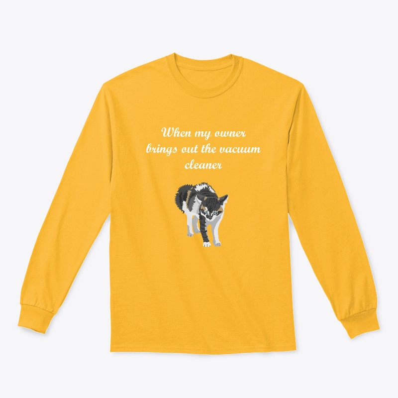 Funny vacuum cleaner cat clothing