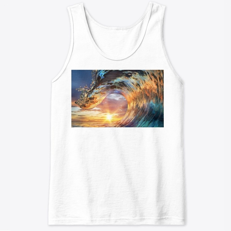 Great Ocean wave Sunset design