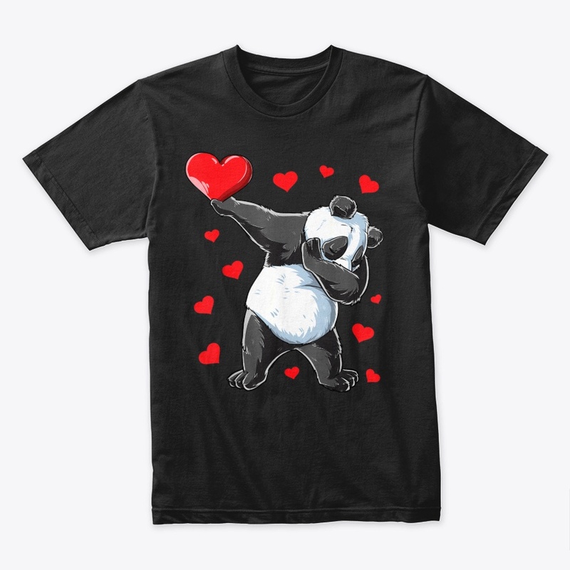 Dabbing Panda Valentines Day