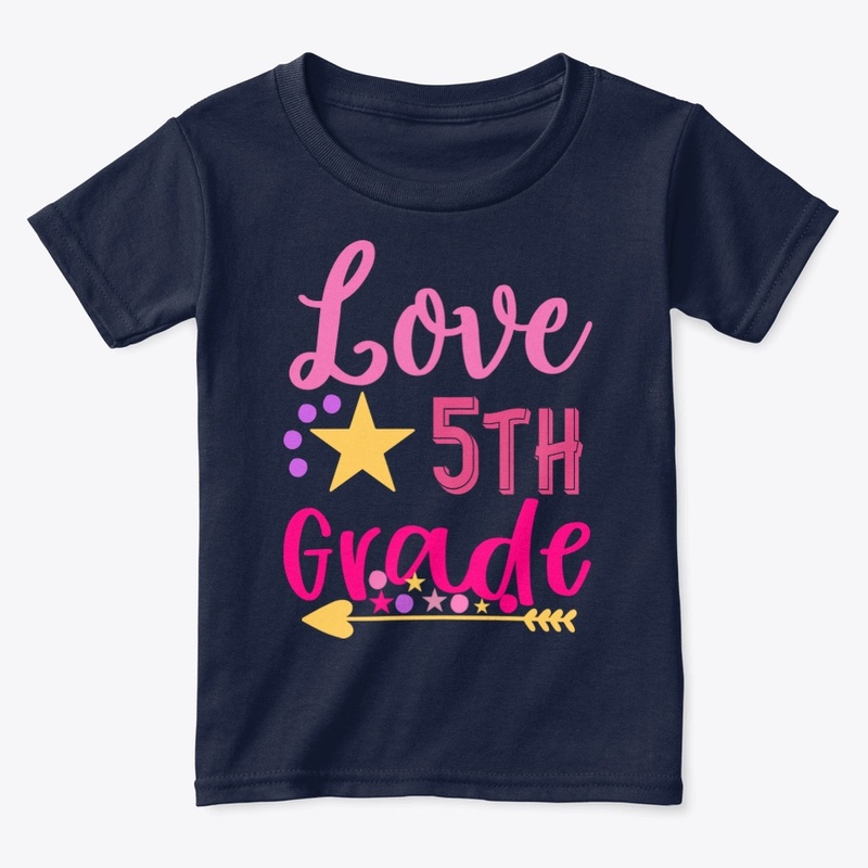 love 5th grader shirt for kindergarten