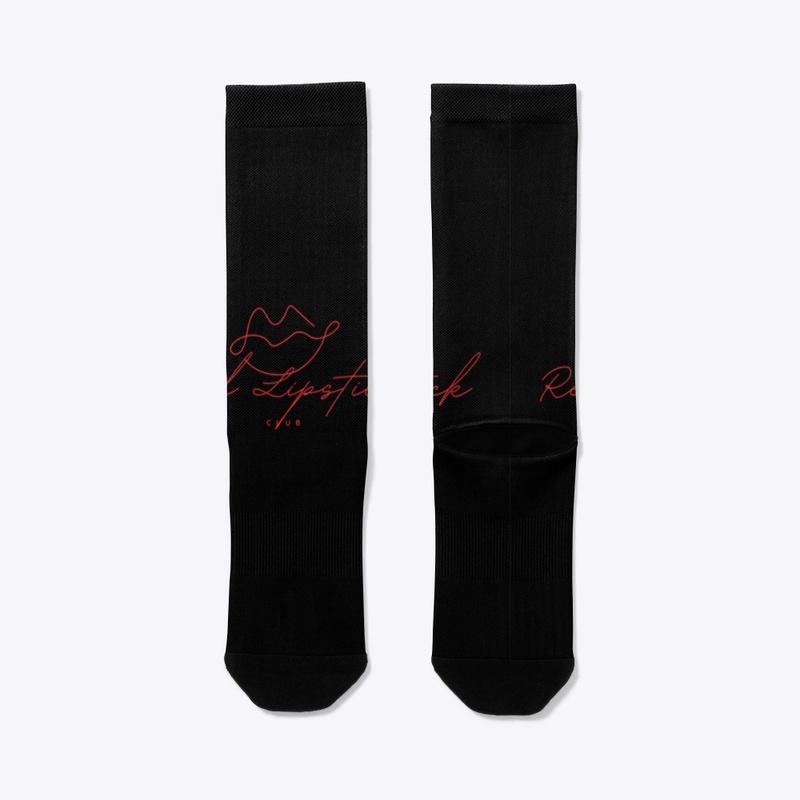 Red Lipstick Club Crew Socks