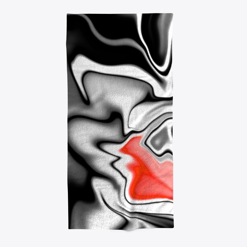 Black White dash of Red