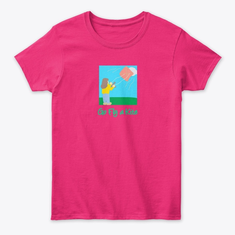 Go Fly a Kite Cute Colorful Art