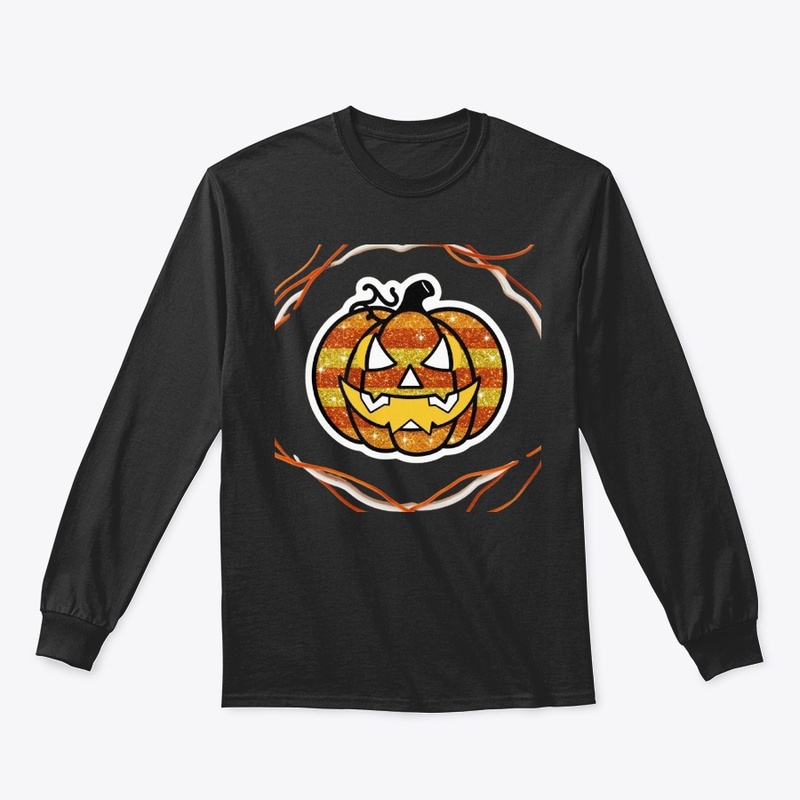 Halloween glitter pumpkin
