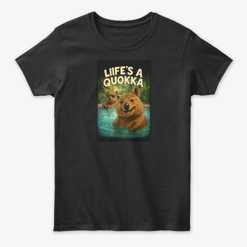 Quokka Pool Party Cute Fun Humor