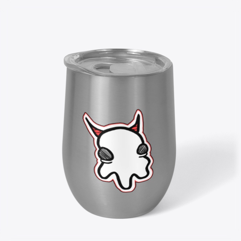 Cute Ghost With Horns