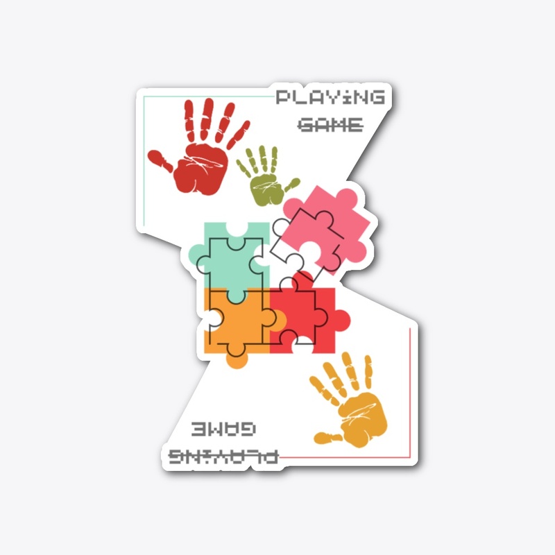 Playing Game creative design.