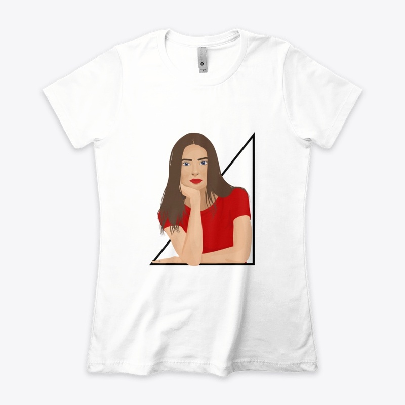 The thinking girl - red