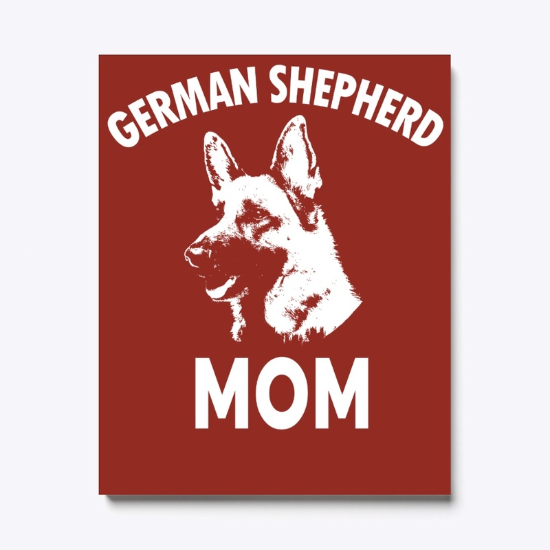 German Shepherd Mom Portrait  