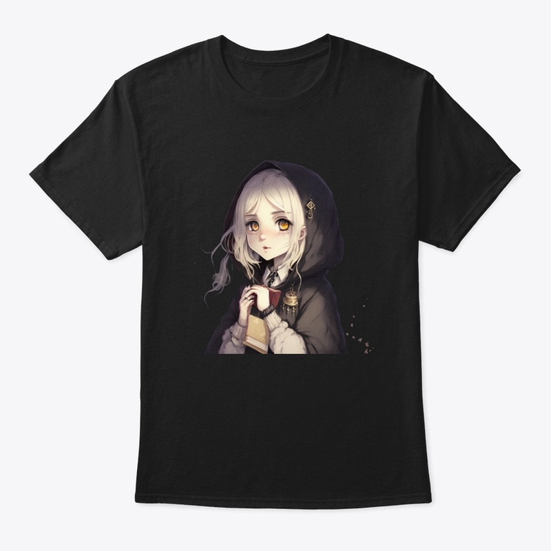 Hooded anime girl