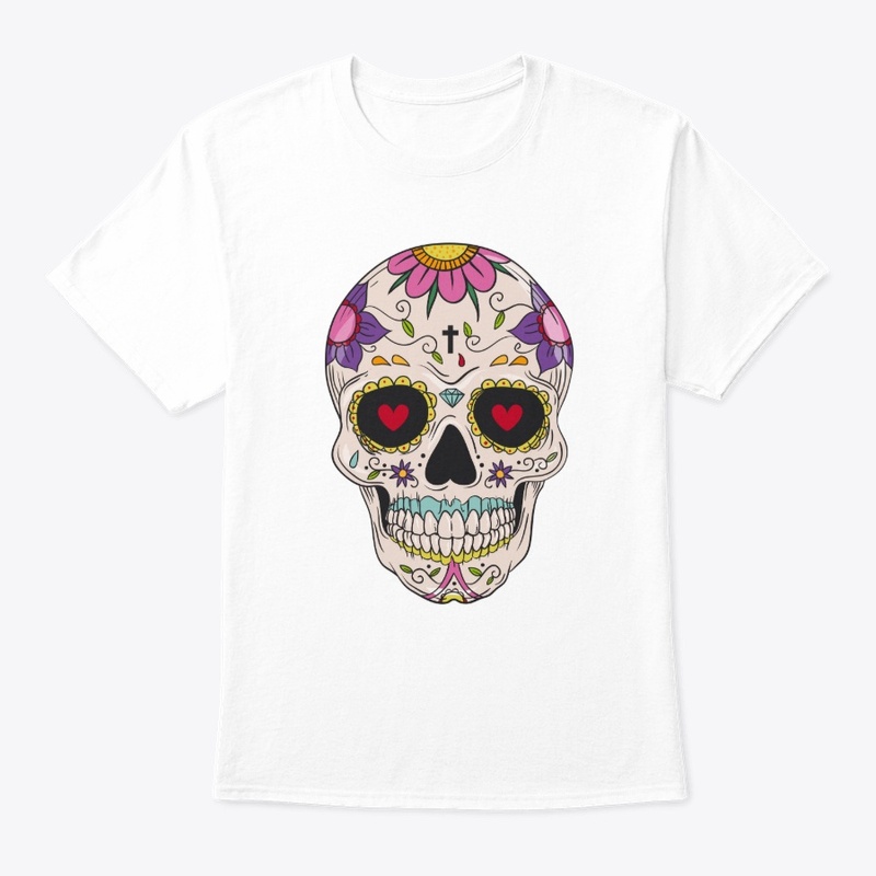 Day of the Dead Floral Sugar Skull Merch