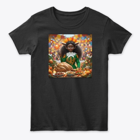 Cosmic Elf Black T-Shirt Front