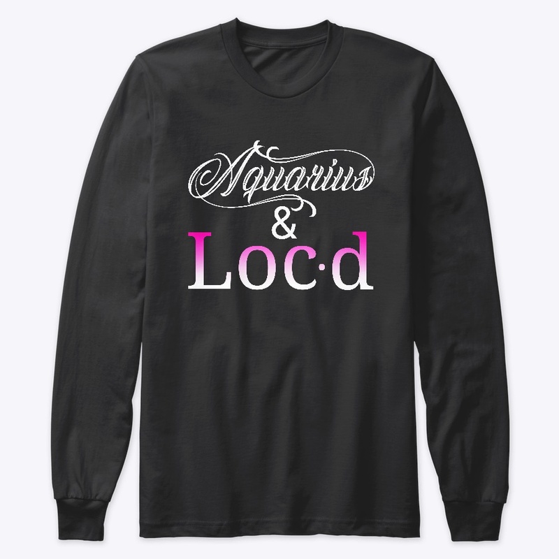 Aquarius & loc'd zodiac tee shirt