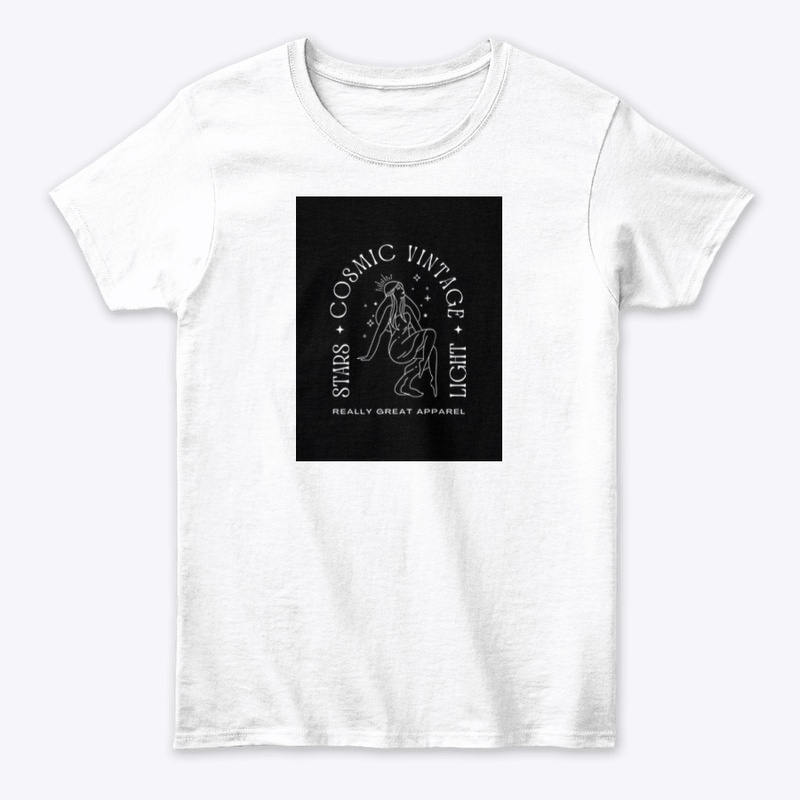Minimalist Vintage Cosmic Girl T-shirt 