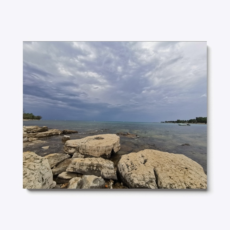 Clouds before storm at seaside