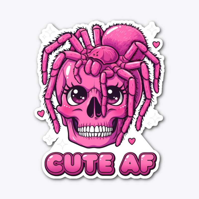 Kawaii Skull & Spider Bloom