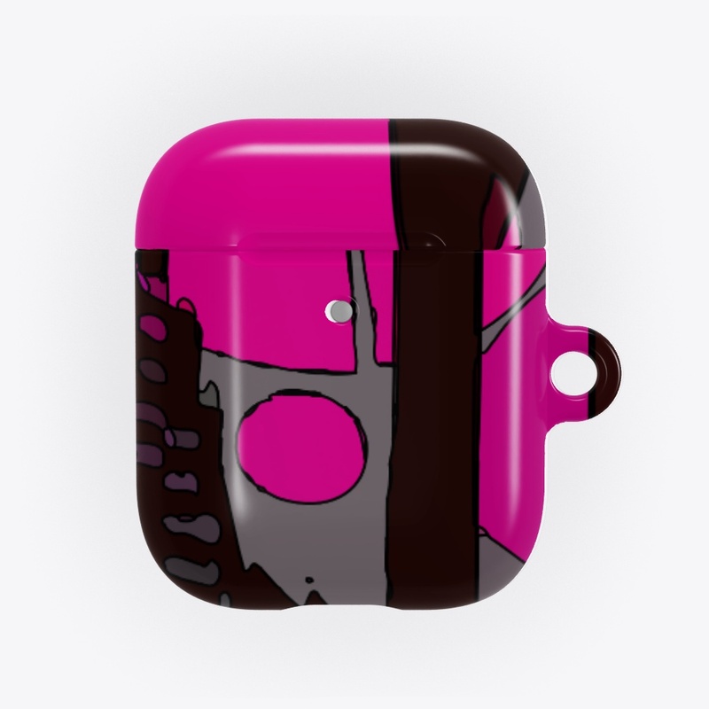 Pink Black Abstract Pattern