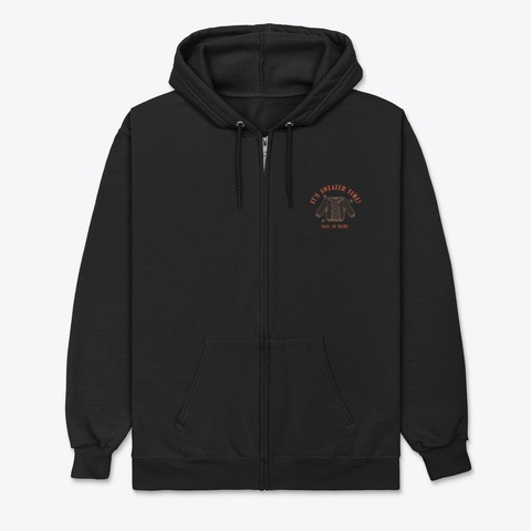 Fall Is Here Black T-Shirt Front