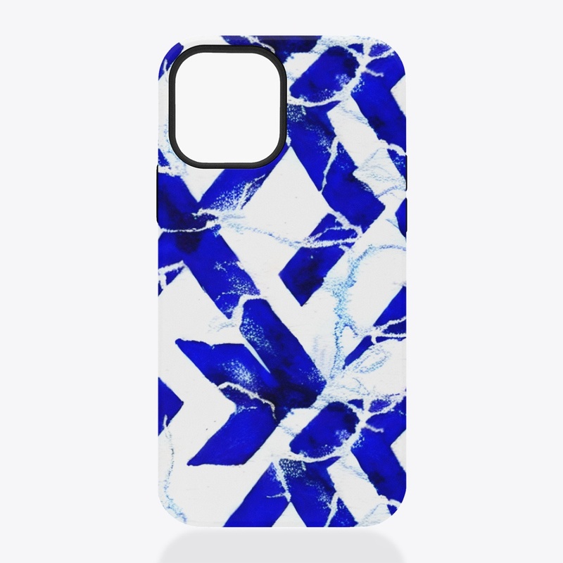 Blue and White Lightning Strike