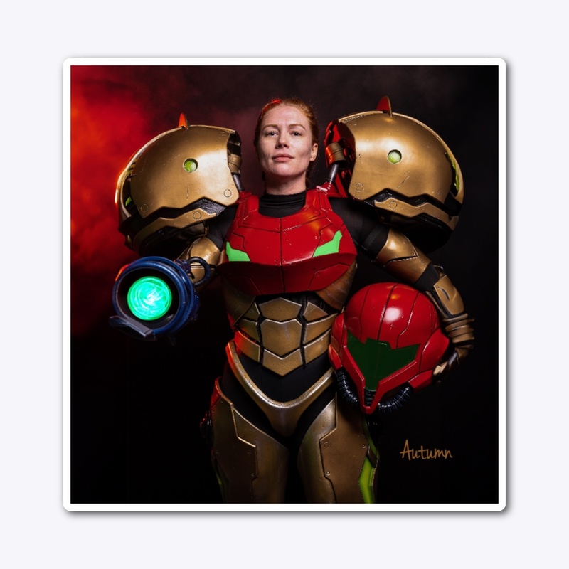 Samus Varia suit (blaster up)