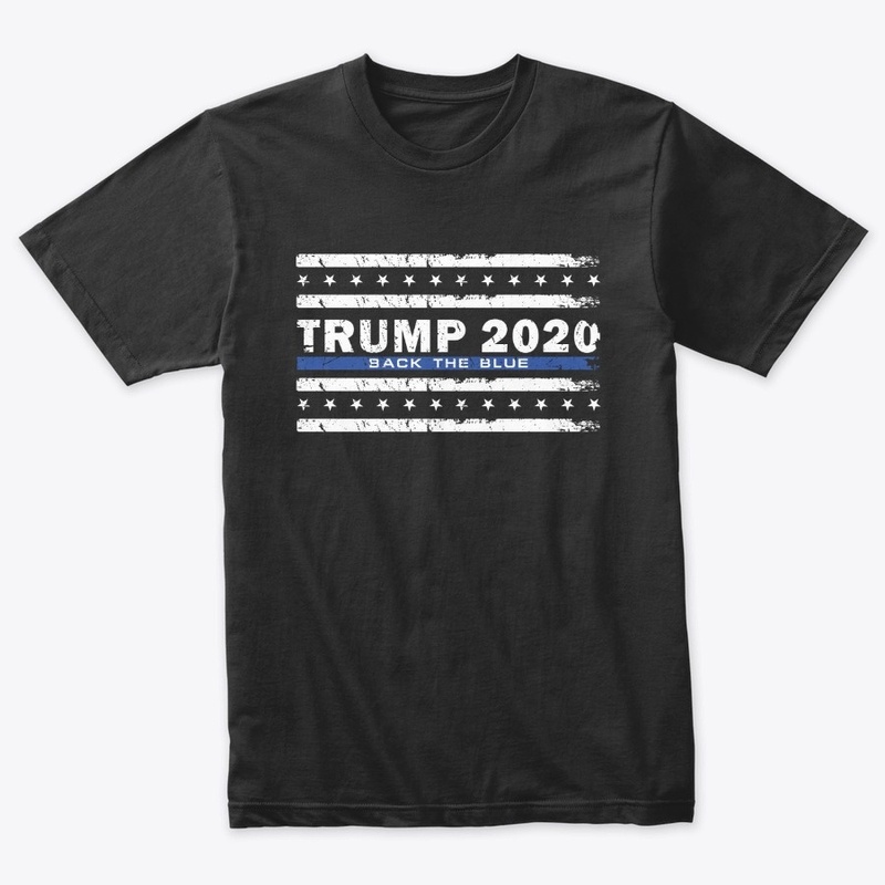 Back the Blue Thin Blue Line American Fl