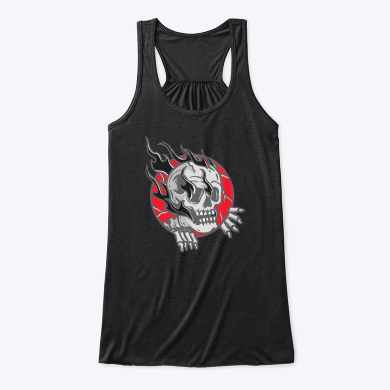 flame skull