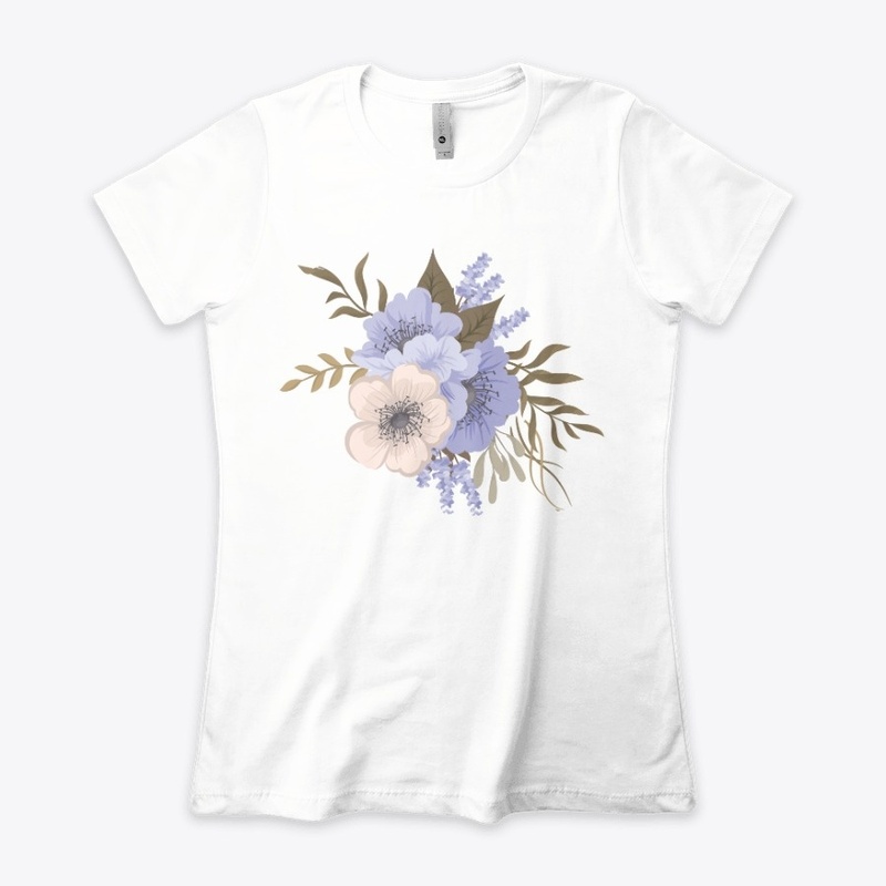 Realistic Blue Flower Design
