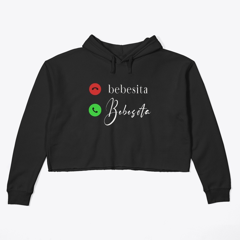 Bebesota black Crop hoodie