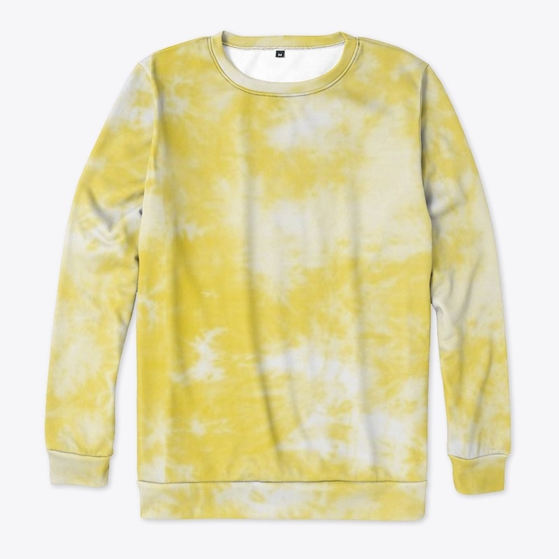 Yellow and White Bleach Tie Dye