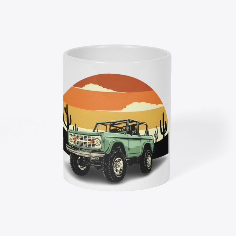 Adventure Car and Scenery Print