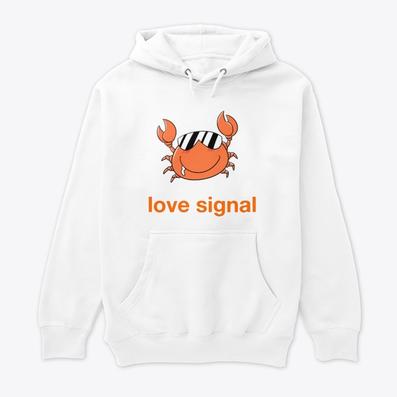 funny crab  love signal