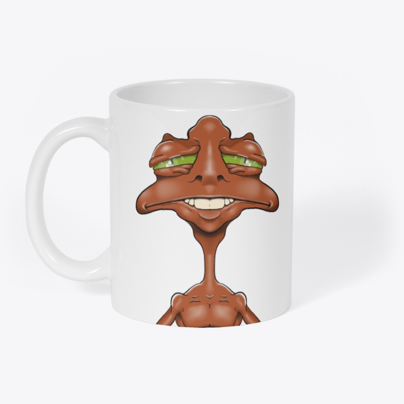 ORANGE SMILING ALIEN