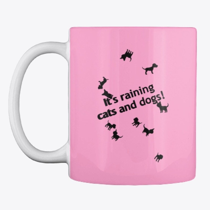 It's raining cats and dogs!