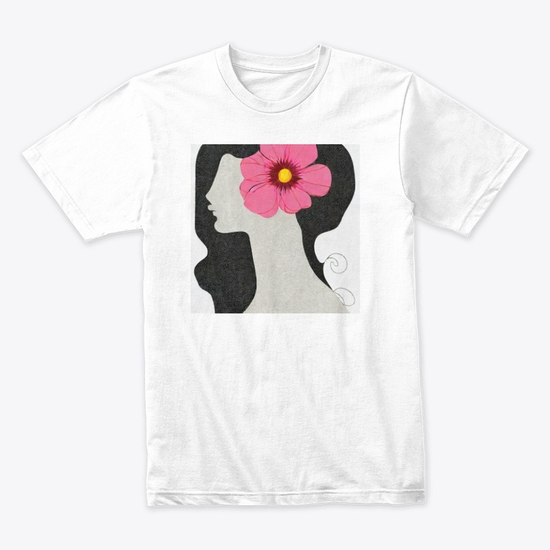 Pink floral lady