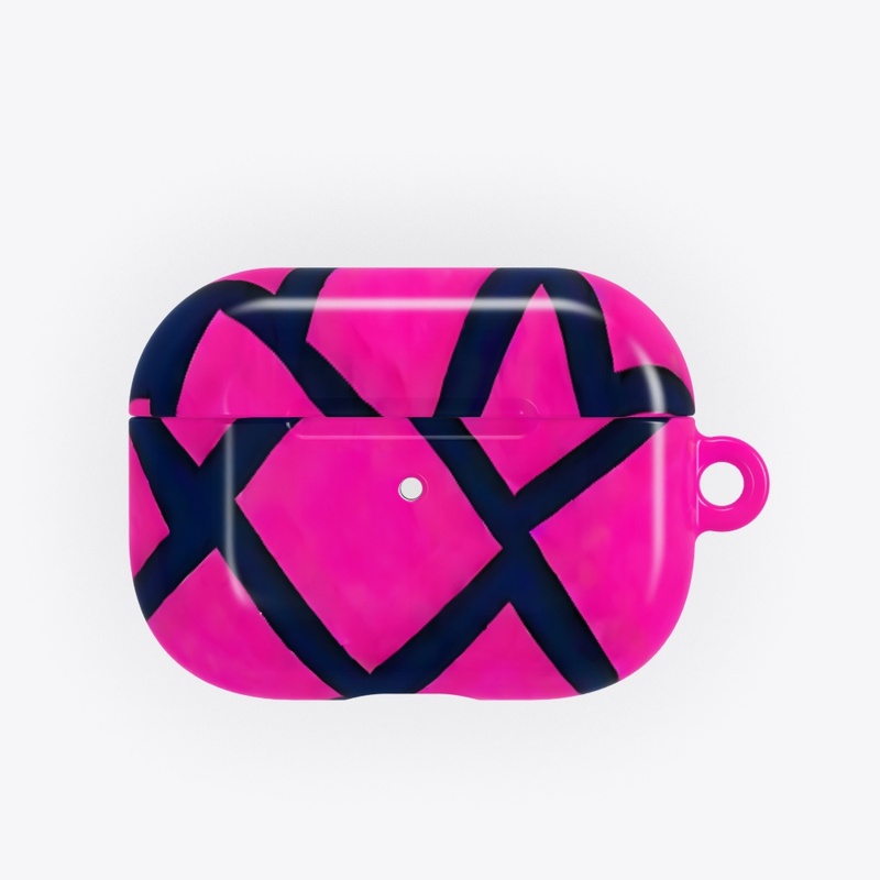 Hot Pink Geometric All-Over Print