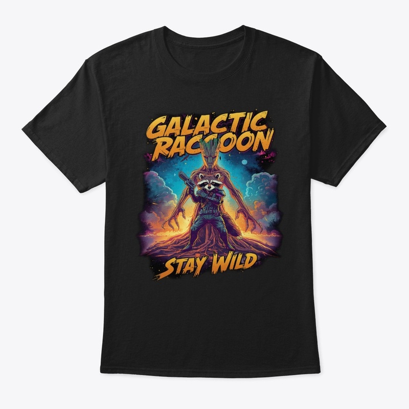 Galactic Raccoon T-Shirt | Stay Wild